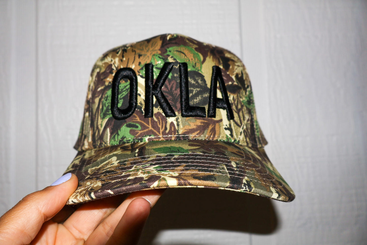 Camo OKLA hat
