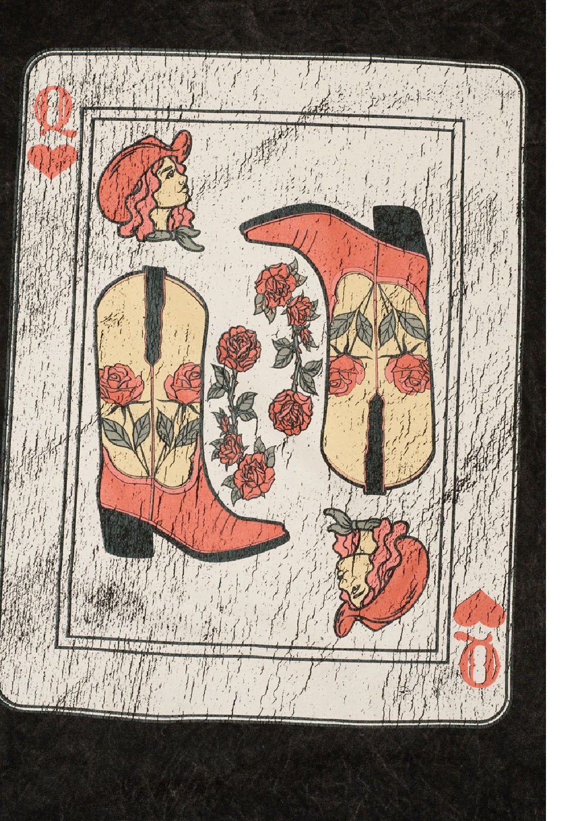 ⭐️Cowboy Queen ⭐️ Distressed Graphic Tee