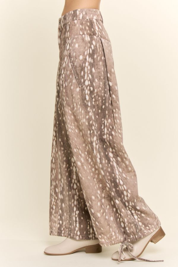 Fawn Print Relaxed Pants