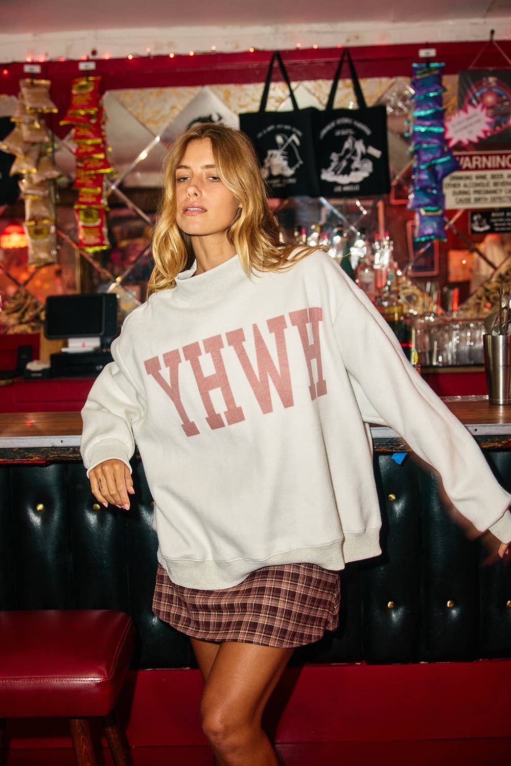 YESHUA 'YESHUA & YHWH' Reversible Mockneck Sweatshirt