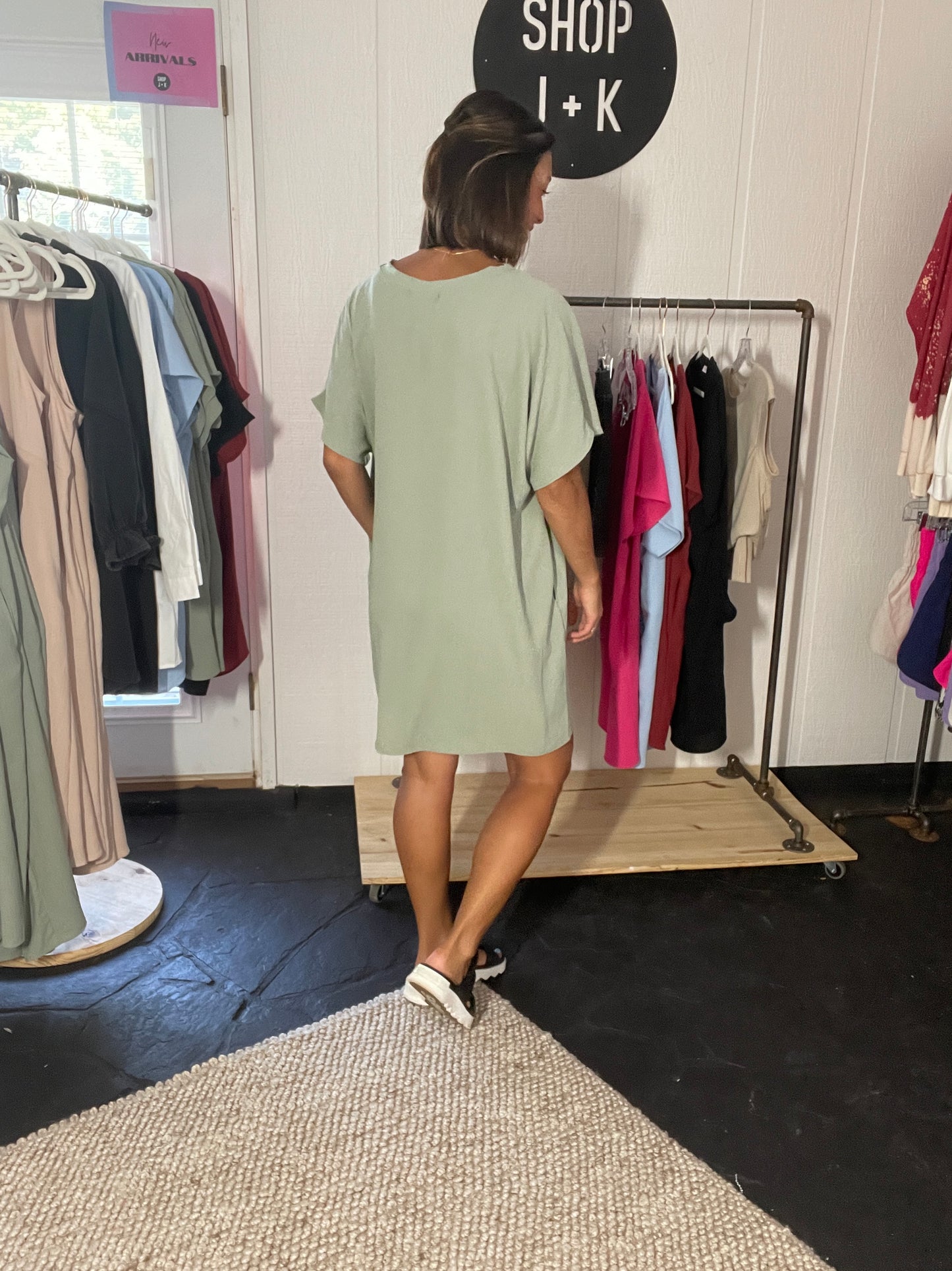 Sage Easy Breezy Dress