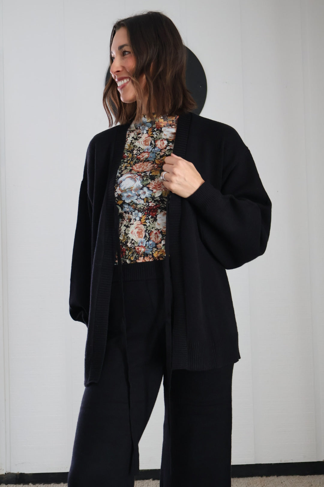 Tie Front Sweater Set