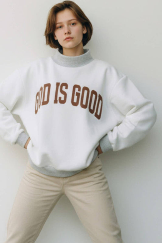 JESUS | 'JESUS & GOD IS GOOD' Reversible Sweatshirt