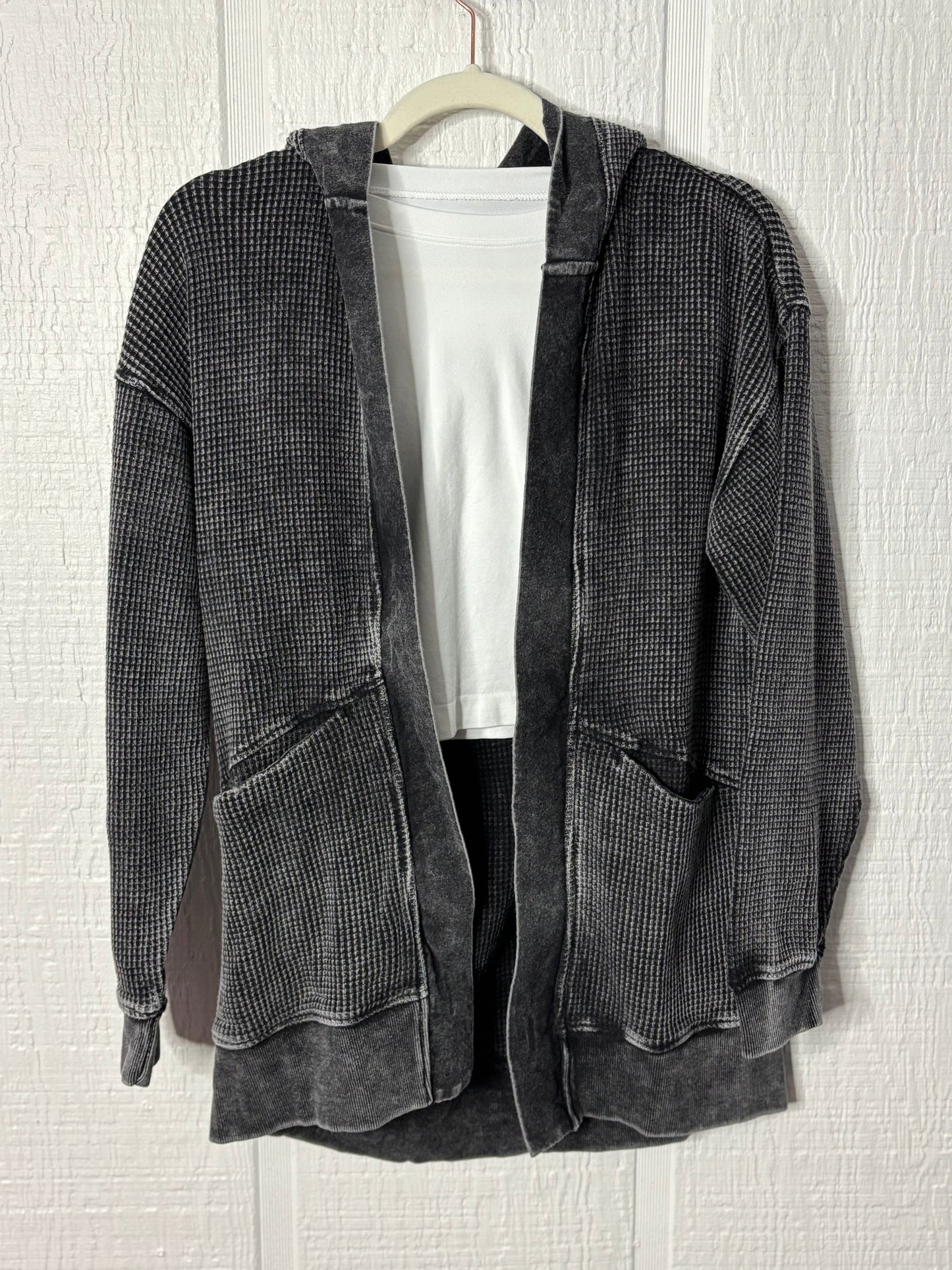 Waffle Knit Cardigan