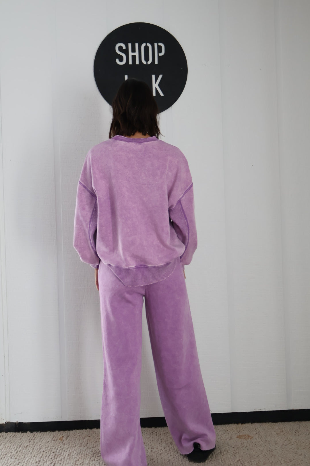 Fleeced Washed Sweatshirt