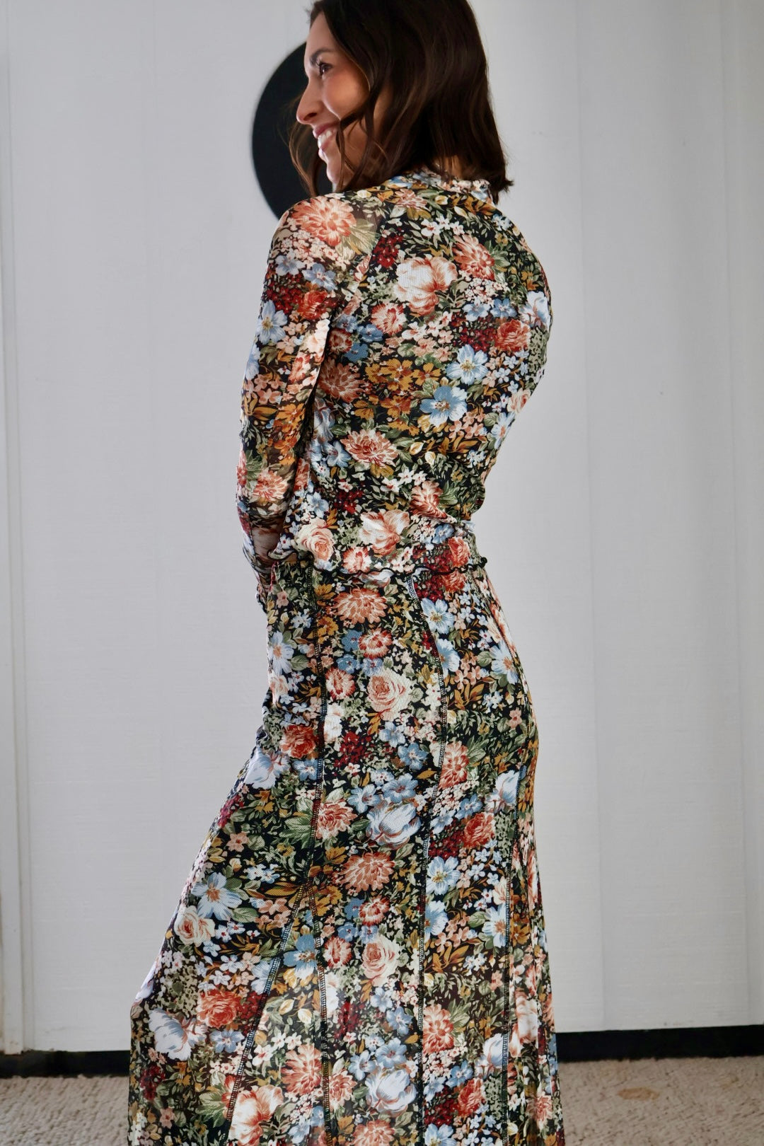 PRE-ORDER Floral Mesh Top