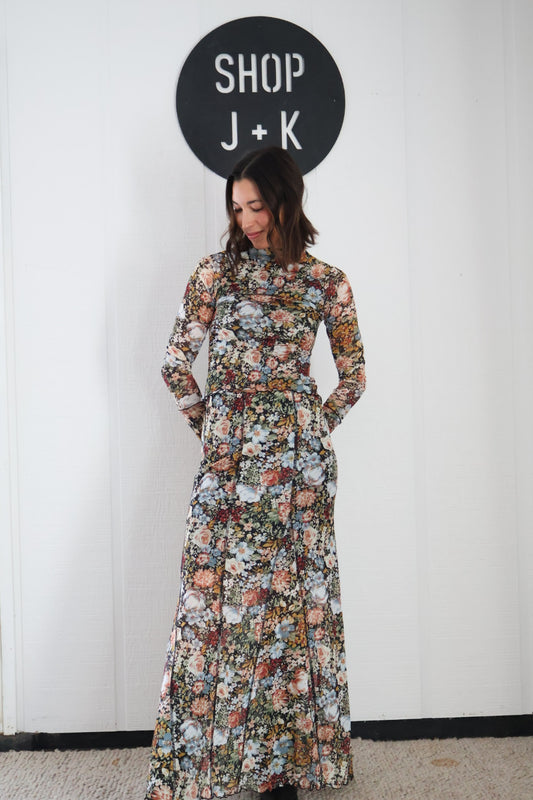 PRE-ORDER Floral Mesh Top