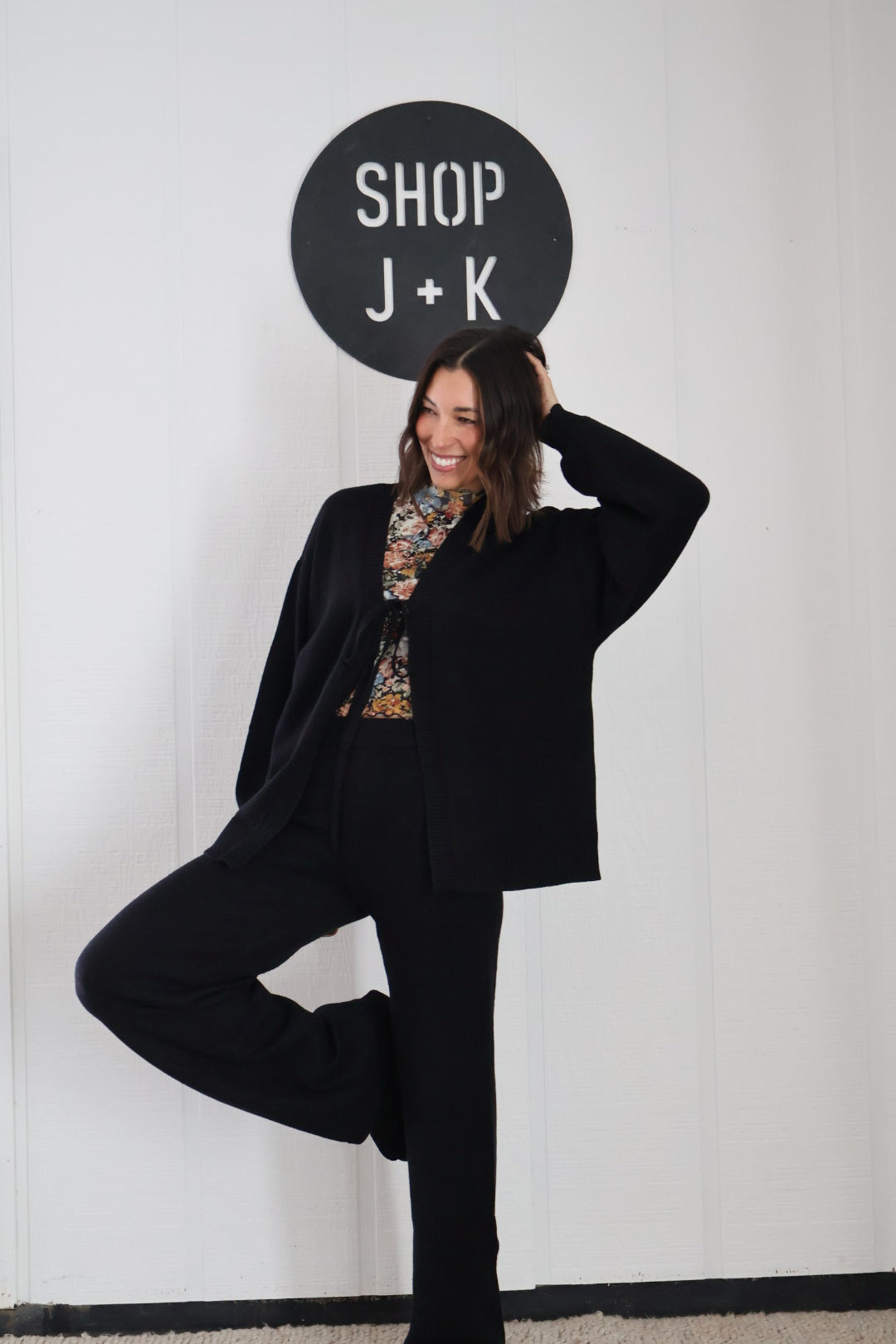 Tie Front Sweater Set