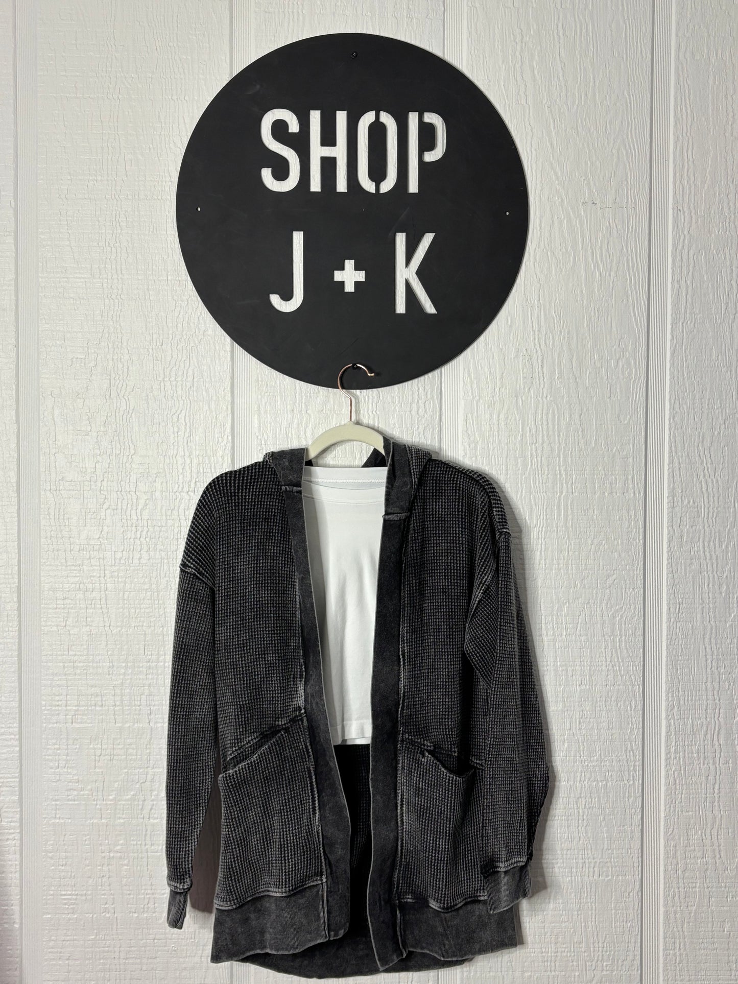 Waffle Knit Cardigan