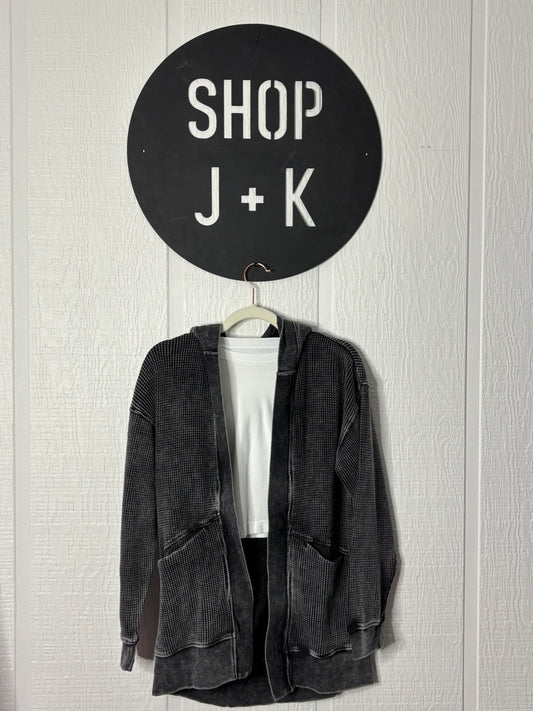Waffle Knit Cardigan