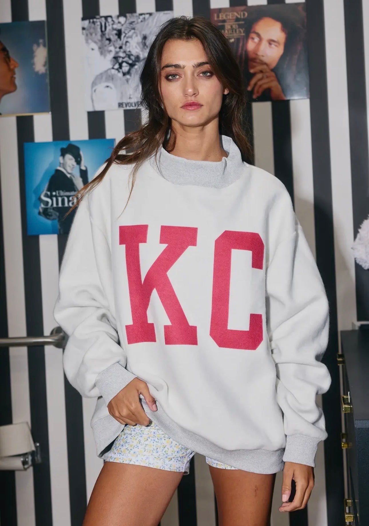 ⭐️ PRE-ORDER⭐️ KC/Kansas City Reversible Mockneck Sweatshirt