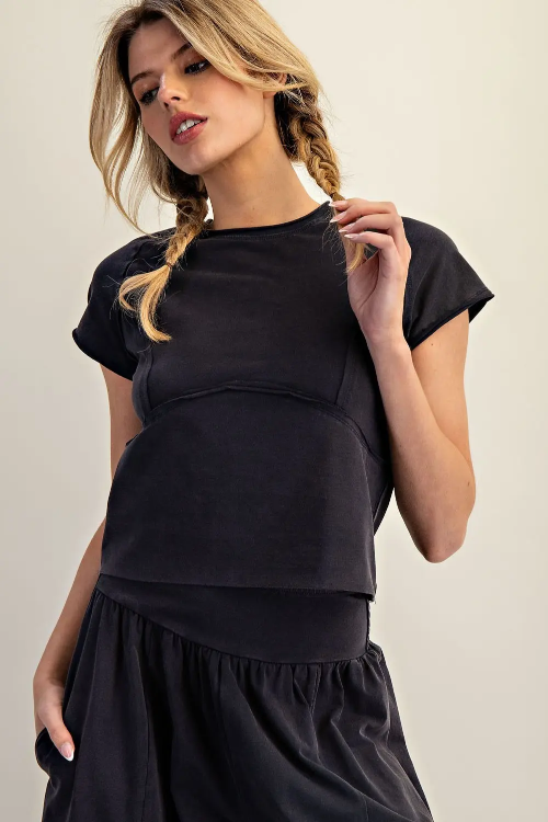 Pre-Order⭐️ Cropped Seam Top