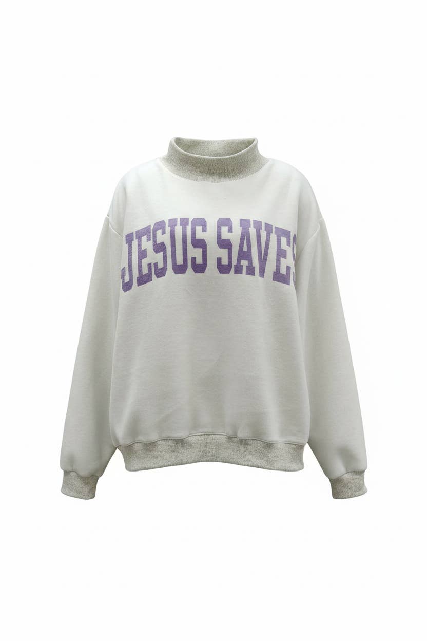 ⭐️ PRE-ORDER ⭐️ JESUS SAVES Reversible Sweatshirt