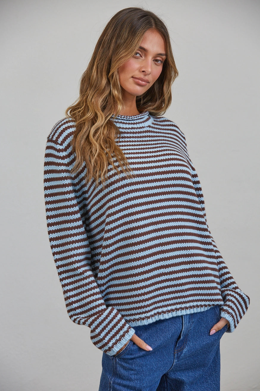 Striped Knit Sweater