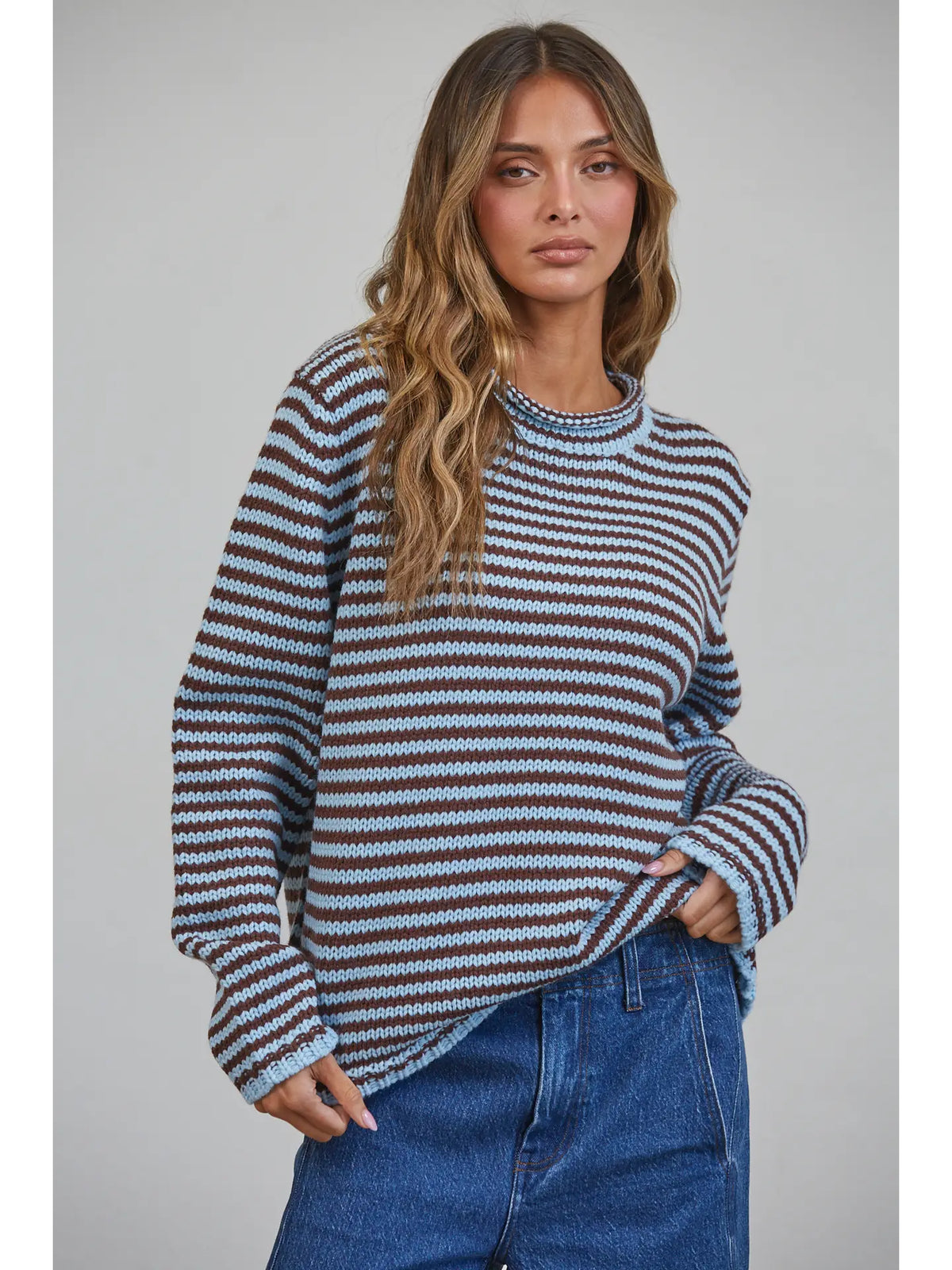 Striped Knit Sweater