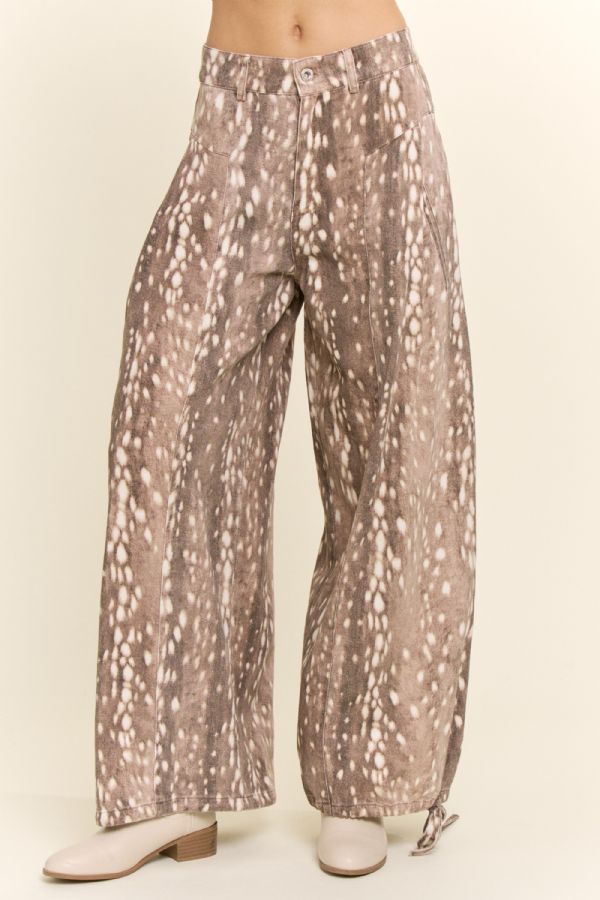 Fawn Print Relaxed Pants